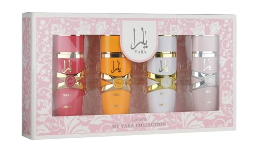 Lattafa My Yara Collection – 4 × 25 ml Eau de Parfum Gift Set for Women (Yara + Yara Moi + Yara Tous + Yara Candy) : Beauty & Personal Care
