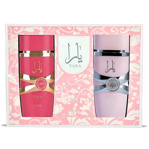 Lattafa 2 Piece Gift Set (Yara EDP 3.4 Fl Oz + Yara Candy EDP 3.4 Fl Oz) : Clothing, Shoes & Jewelry