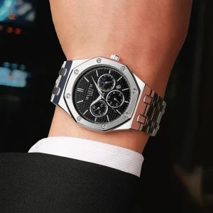 New Vintage Classic Business Steel Belt Quartz Waterproof Leisure Foreign Trade Watch Men