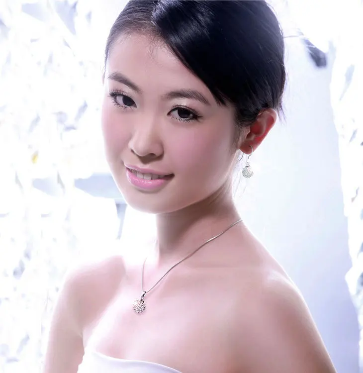 Factory Wholesale High Quality Super Shiny Zircon 925 Silver Earring for Women Jewelry Wholesale Gift Drop Ball Earrings - Image 2