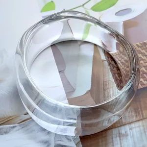 2024 New Arrival Fashion Cheap Wholesale Jewelry Wide Acrylic Resin Bracelet Irregular Elastic Hand clear Resin Bangle Bracelets