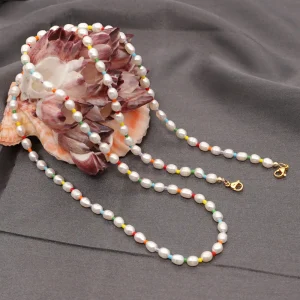 New Baroque Freshwater Pearl Frame Chain Holder for Eyeglass Sunglasses