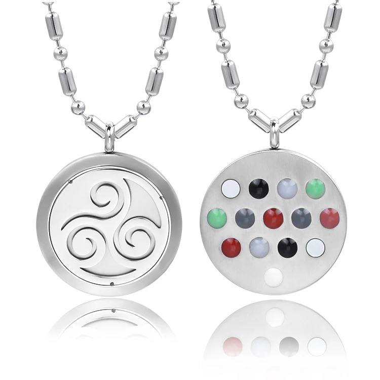 Body Health 14-in-1 Energy Balance Stainless Steel Geometric Pendant Gold Plated Trendy Jewelry for Children - Image 6