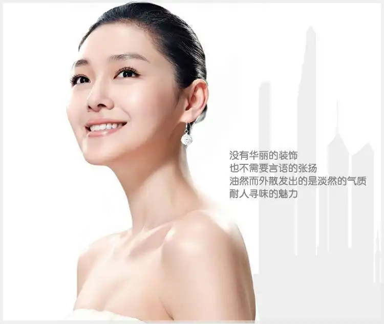 Factory Wholesale High Quality Super Shiny Zircon 925 Silver Earring for Women Jewelry Wholesale Gift Drop Ball Earrings