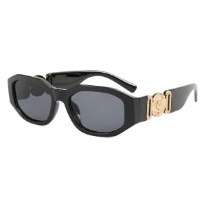 Superhot Eyewear 12963 Fashion 2021 Vintage Luxury Polygon Mirrored Lens Sunglasses