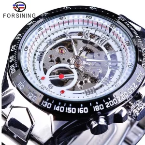 Forsining Mens Watches Mechanical Hand Wind Watch Hot Sale Luxury Waterproof Skeleton Sport Wristwatches Clock Reloj Hombre