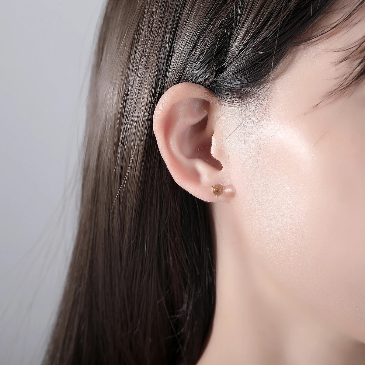 CZCITY Fashion Disco Bead Novelty Moonstone Summer Dainty Fashionable Simple Earing New Ball Earring - Image 2